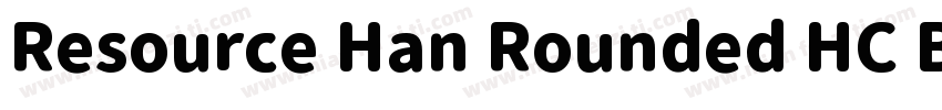 Resource Han Rounded HC Bold字体转换
